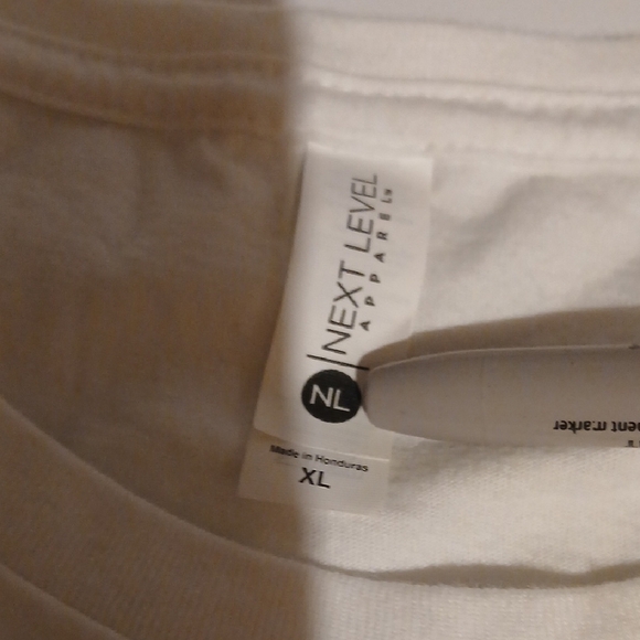 Next Level Apparel White Short Sleeve Tee - Picture 3 of 3